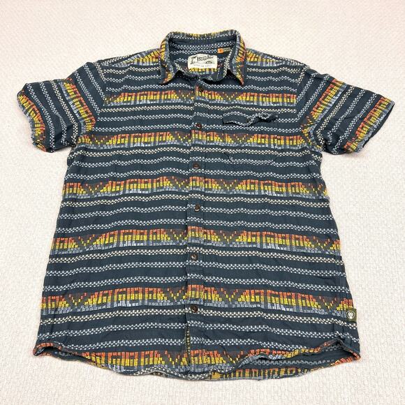 Howler Brothers Shirt Mens Medium San Gabriel Short Sleeve Western Aztec - Picture 1 of 8